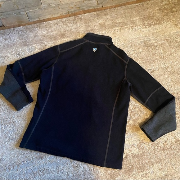 Kuhl Revel Pullover Sweater Sweatshirt Technical Knit Fleece Lined 1/4 Zip: L - Picture 8 of 10